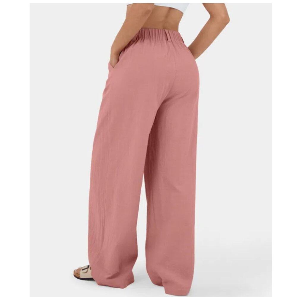 New ~ HALARA ~ High Waisted Plicated Wide Leg Flowy Palazzo Pants Size XS - Picture 6 of 7